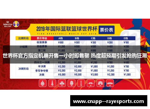 世界杯官方指定机票开售一小时即售罄 热度超预期引发抢购狂潮 世界杯官方指定机票开售一小时即售罄 热度超预期引发抢购狂潮